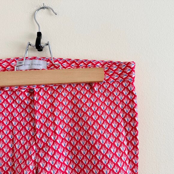 Gap "Slim Cropped - Stretch" Cropped Pants in Lantern Print - Picture 2 of 4